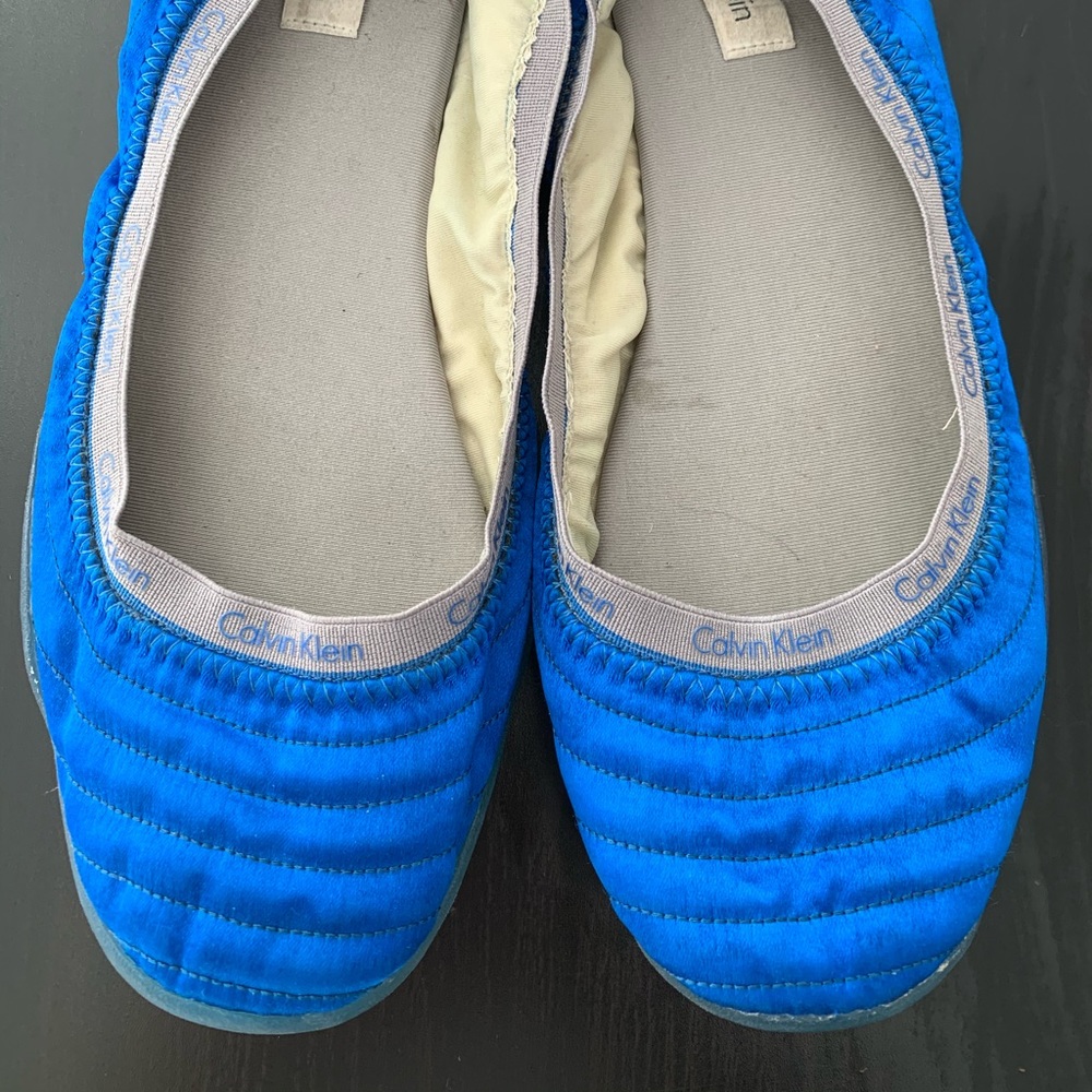 Blue Calvin Klein Ballerina Flats